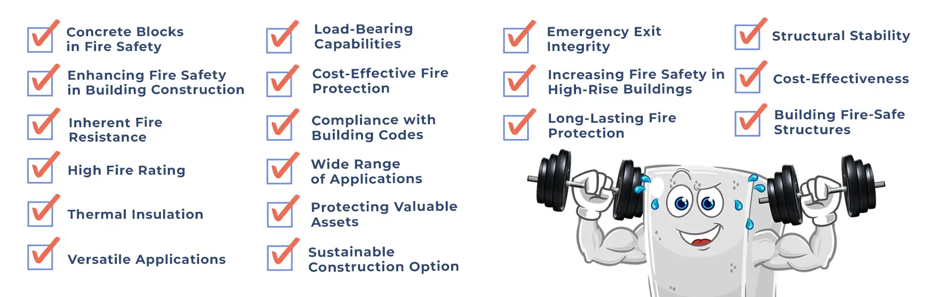 role of fire resistant blocks