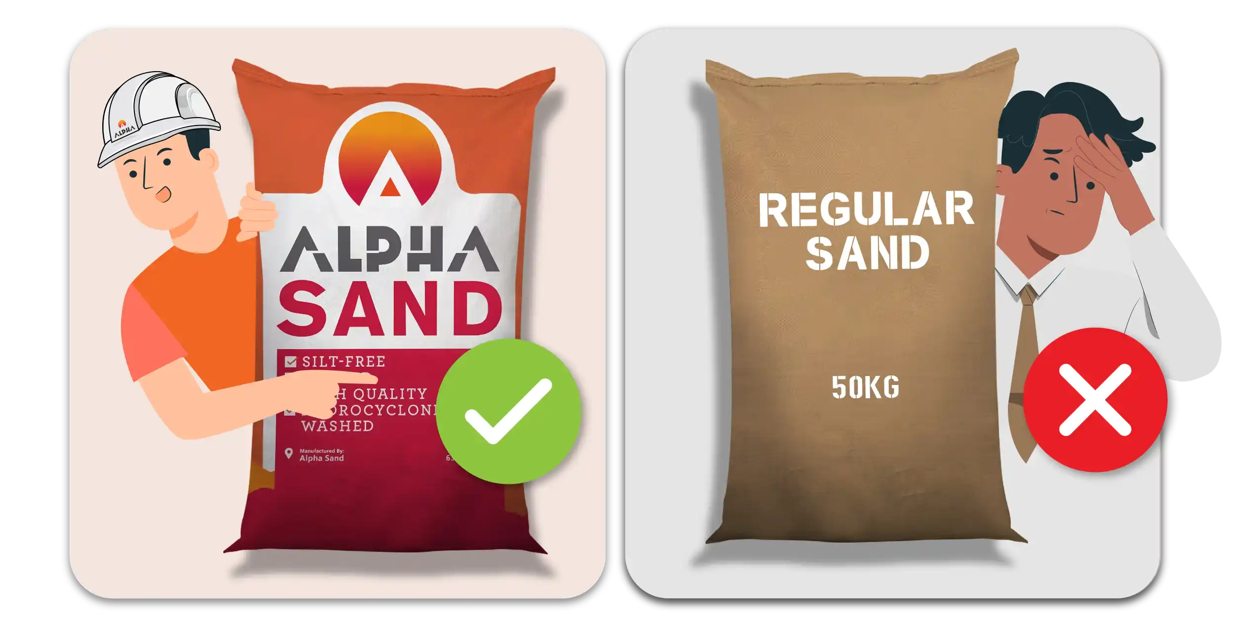 Comparing Alpha Sand