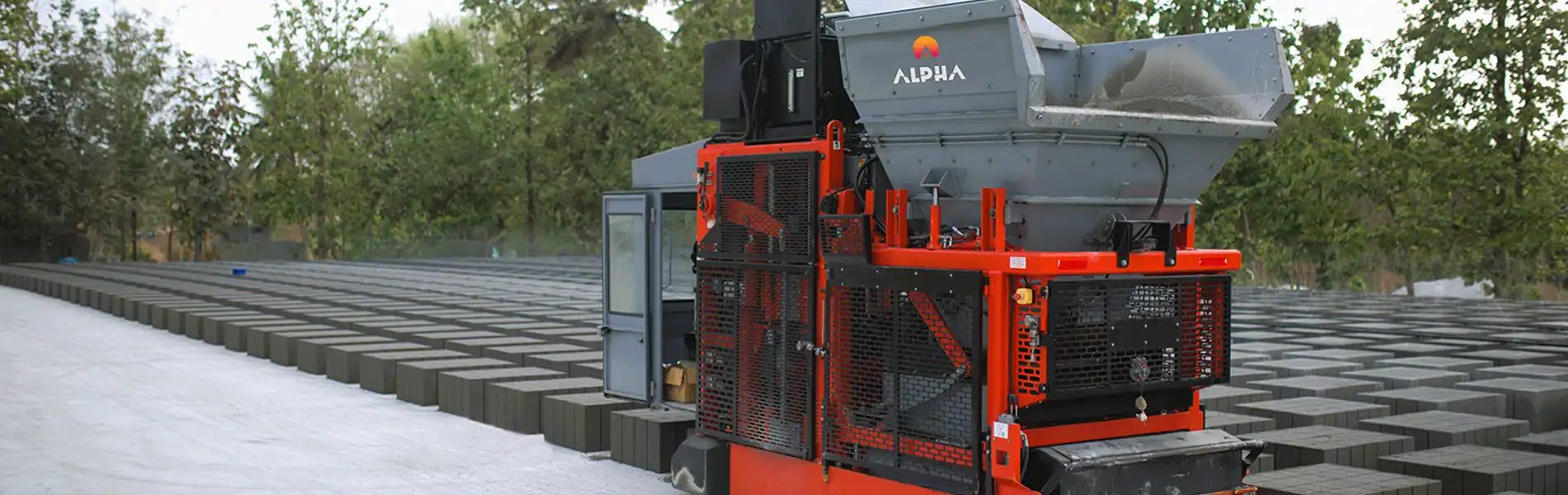 Manufacturing Process of Concrete Blocks