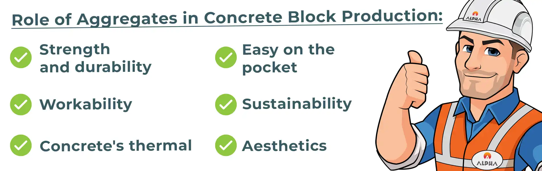 role of aggregates in concrete blocks production