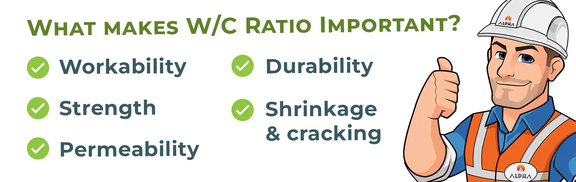 WHAT MAKES W/C RATIO IMPORTANT